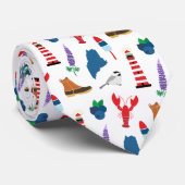 Cravate Icônes du Maine (Roulé)