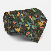 Cravate Icônes végétales (Roulé)