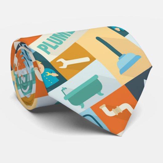 Cravate Iconique de plombier professionnel (Roulé)