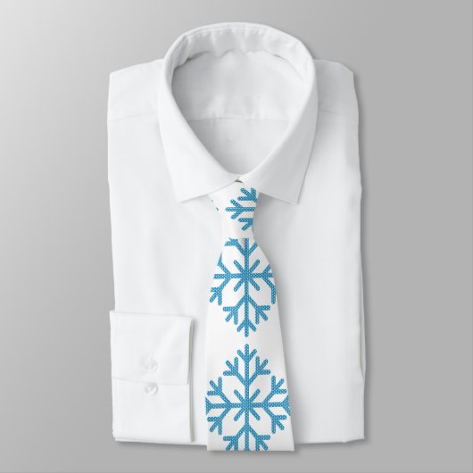 Cravate Icy Blue Snowflake Thunder_Cove (Attaché)