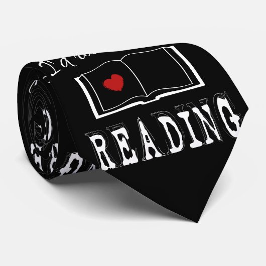 Cravate I'd rather be reading (Roulé)