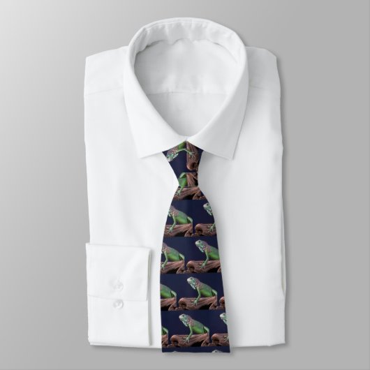 Cravate Iguane vert (Attaché)