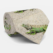 Cravate Iguane vert d'Aruba (Roulé)