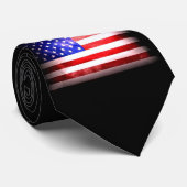 Cravate II de drapeau des USA (Roulé)