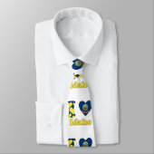 Cravate Ik houd van Idaho (Attaché)