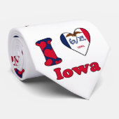 Cravate Ik houd van Iowa (Roulé)