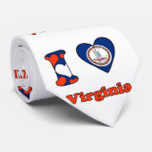 Cravate Ik houd van Virginia (Roulé)