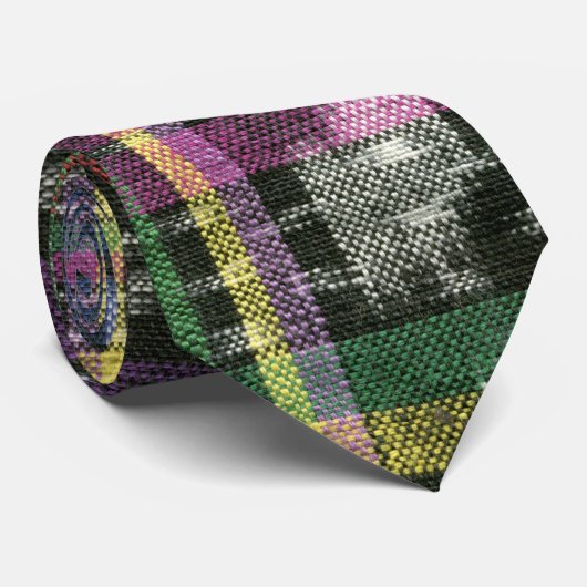 Cravate Ikat multicolore (Roulé)