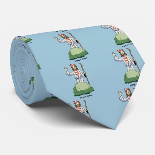 Cravate Il y a Jésus ! (Roulé)