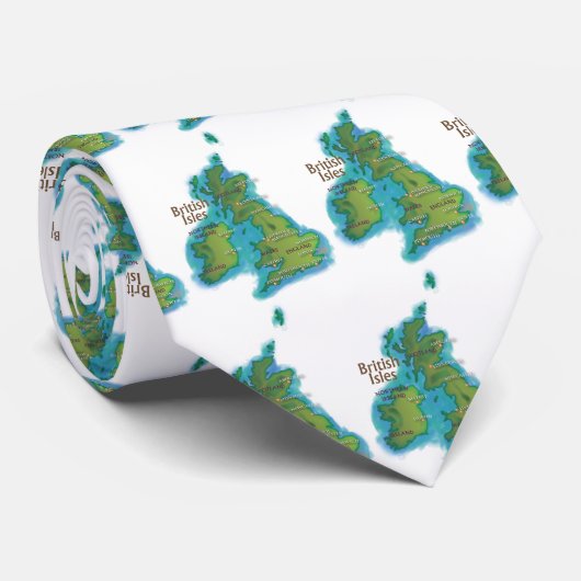 Cravate Île britannique (Roulé)