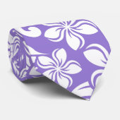 CRAVATE ÎLE PLUMERIA (LAVENDER) (Roulé)