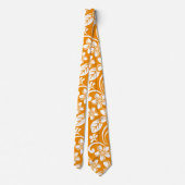 CRAVATE ÎLE PLUMERIA (ORANGE) (Dos)