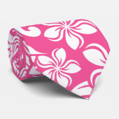 CRAVATE ÎLE PLUMERIA (ROSE DE WATERMELON) (Roulé)