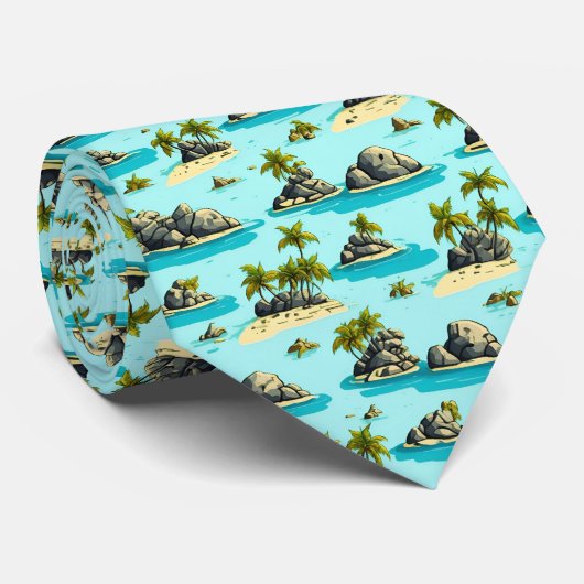 Cravate Îles tropicales (Roulé)