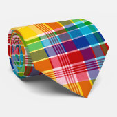 Cravate Îles Vierges américaines Madras (Roulé)