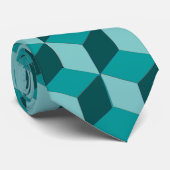 Cravate - illusion de bloc à trois nuances (Roulé)
