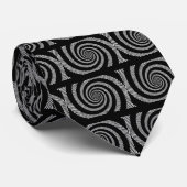 Cravate illusion d'optique en spirale Zebra (Roulé)