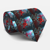 Cravate Illusion en spirale : Dragon (Roulé)