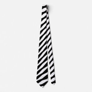 Cravate Illusion géométrique noir + votre couleur de choix