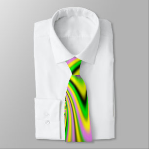 Cravate illusion optique colorée
