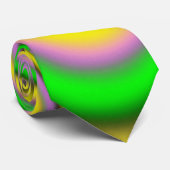 Cravate illusion optique colorée (Roulé)
