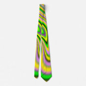 Cravate illusion optique colorée (Dos)