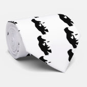 Cravate Illusion optique de saxophone ou de femme (Roulé)