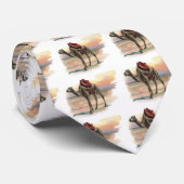 Cravate Illustration antique de chameau de dromadaire (Roulé)