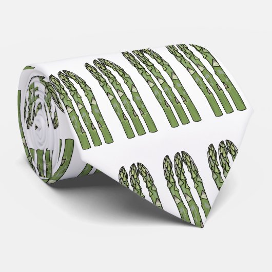 Cravate Illustration d'Asparagus (Roulé)