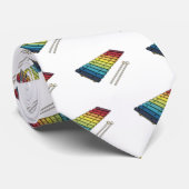 Cravate Illustration de bande dessinée en Xylophone (Roulé)