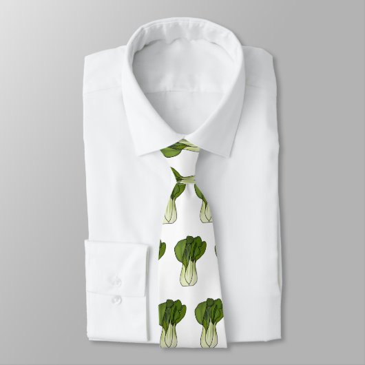 Cravate Illustration de Bok choy (Attaché)