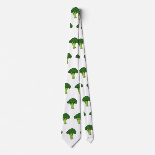 Cravate Illustration de Broccoli (Devant)