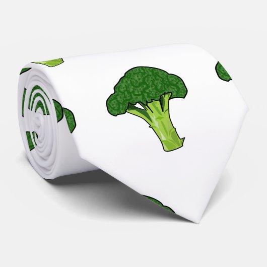 Cravate Illustration de Broccoli (Roulé)
