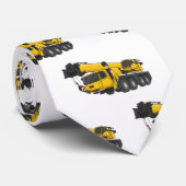 Cravate Illustration de camion de grue (Roulé)