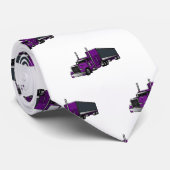 Cravate Illustration de camion semi-remorque (Roulé)