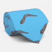 Cravate Illustration de caricature de murène tachetée (Roulé)