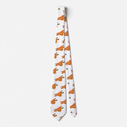 Cravate Illustration de carotte (Devant)