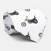 Cravate Illustration de Chopper Motorcycle 1950 (Roulé)