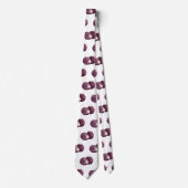 Cravate Illustration de chou rouge (Devant)