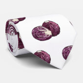 Cravate Illustration de chou rouge (Roulé)