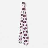 Cravate Illustration de chou rouge (Dos)