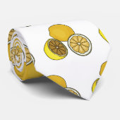 Cravate Illustration de citron (Roulé)