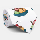 Cravate Illustration de crème glacée (Roulé)