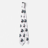 Cravate Illustration de cyclo-pousse (Devant)