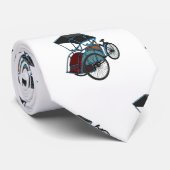 Cravate Illustration de cyclo-pousse (Roulé)