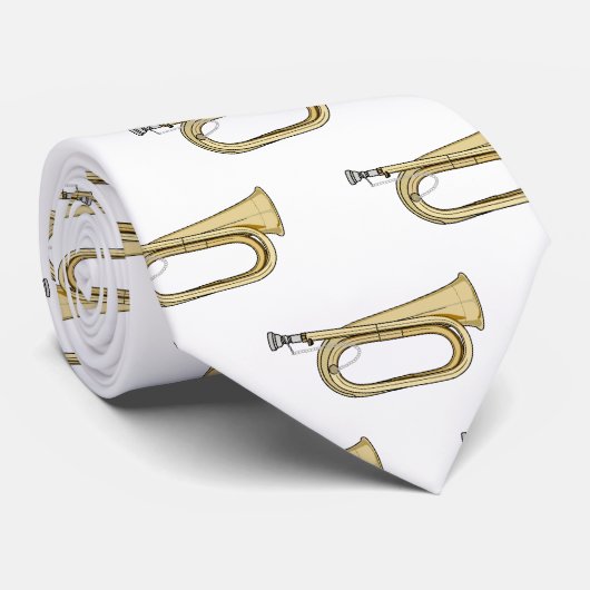 Cravate Illustration de dessin animé Bugle (Roulé)