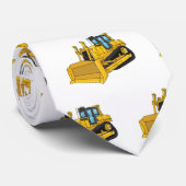 Cravate Illustration de dessin animé Bulldozer (Roulé)