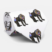 Cravate Illustration de dessin animé Mandrill (Roulé)