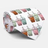 Cravate Illustration de dessin animé pour le thé de bulle (Roulé)