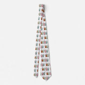 Cravate Illustration de dessin animé pour le thé de bulle (Dos)